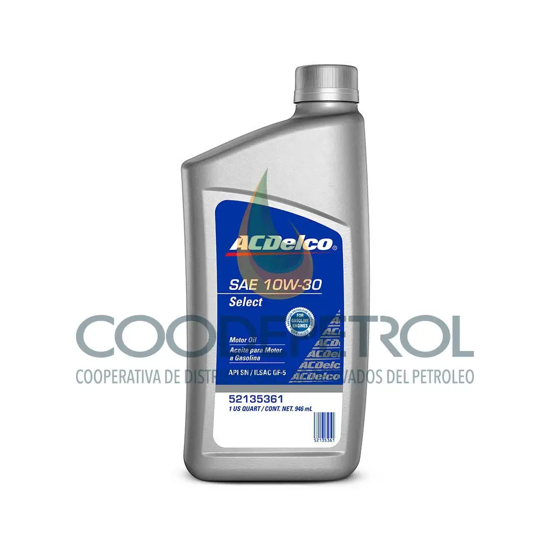 ACDELCO SELECT SAE 10W30 SP CAJA 12 QT  52135361