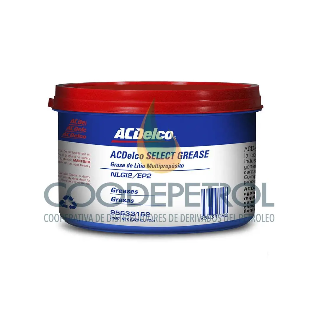 ACDELCO SELECT GREASE LITIO EP 2 CAJA 36 1 LB 95633162