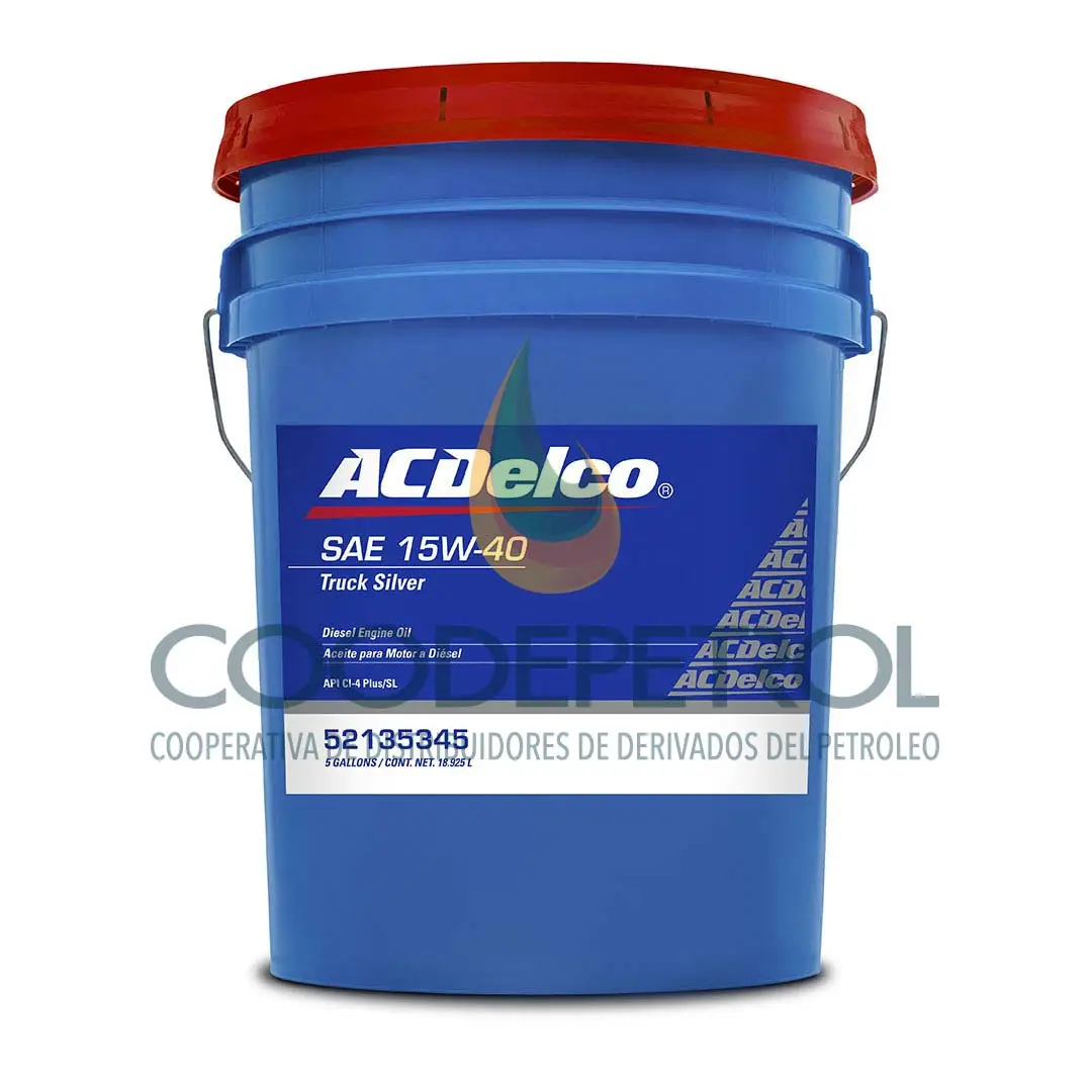 ACDELCO TRUCK SILVER 15W40 CI-4 PLUS 5 GAL  52135345