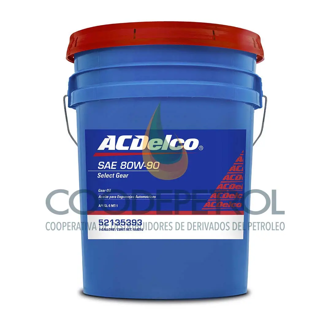 ACDELCO SELECT GEAR 80W90 GL-5 MT-1 5 GAL  52135393