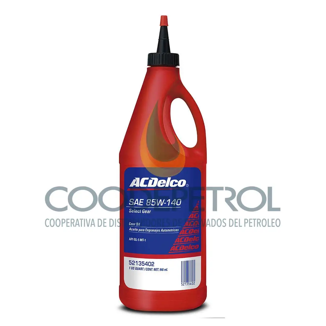 ACDELCO SELECT GEAR 85W140 GL-5 MT-1 CAJA 12 QT 52135402