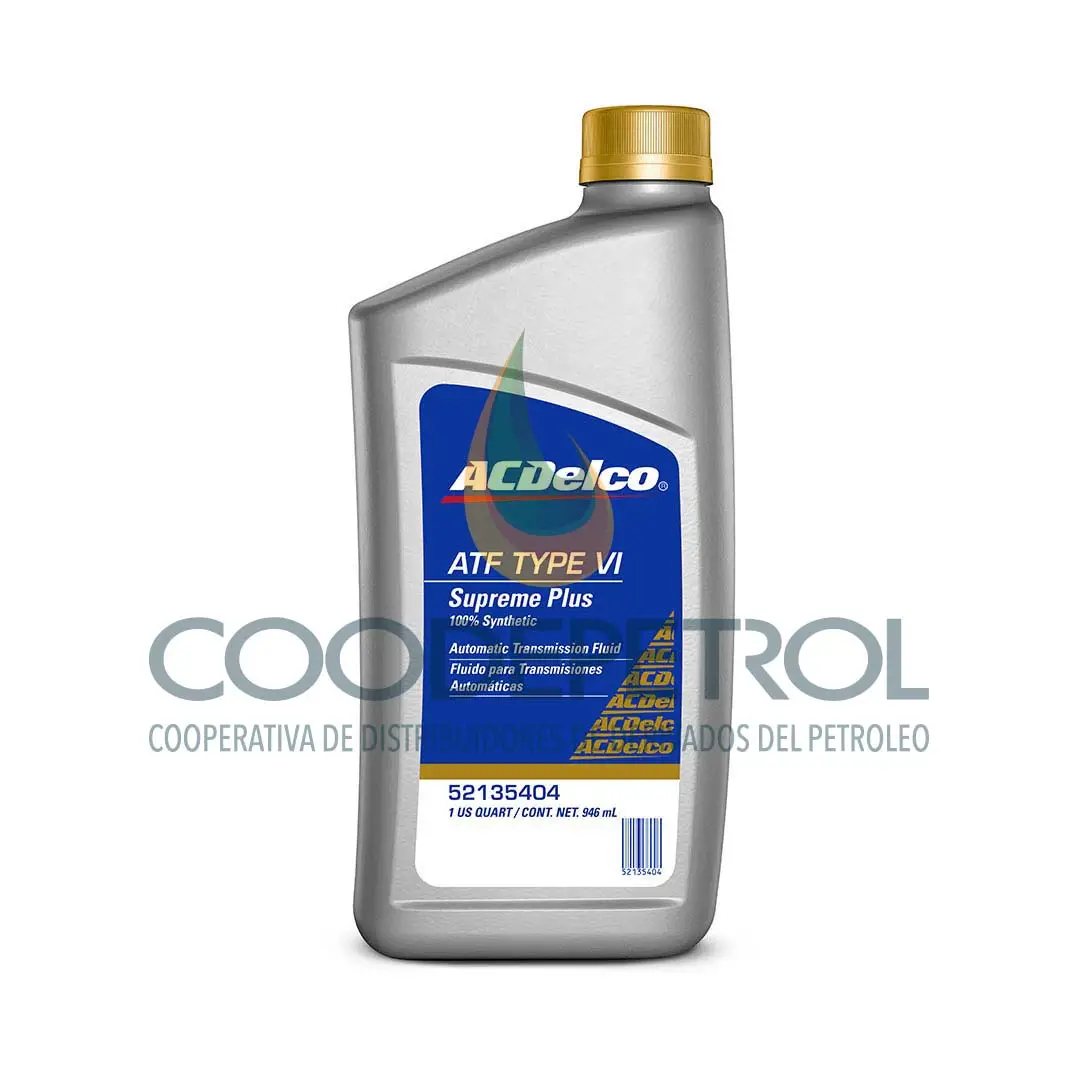 ACDELCO SUPREME PLUS ATF TYPE VI CAJA 12 QT 52135404