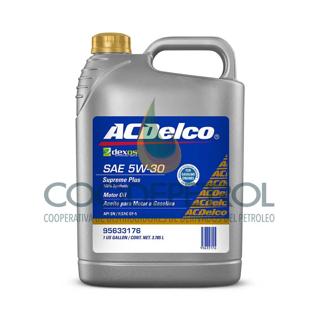 ACDELCO SUPREME 5W30 DEXOS 1 GEN 3 CAJA 61 GAL 98553988