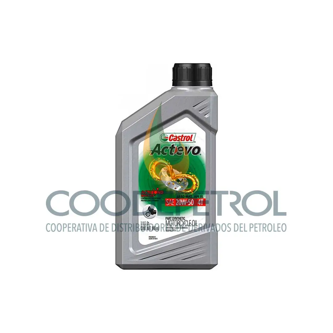 CASTROL ACTEVO 4T 20W50 CAJA 6 LT  217672