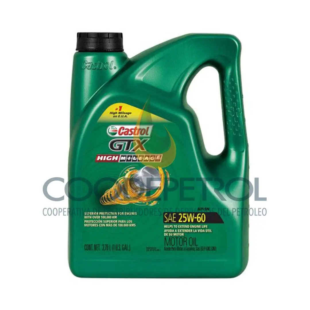 CASTROL GTX HM 25W60 CAJA 3 GAL  005323