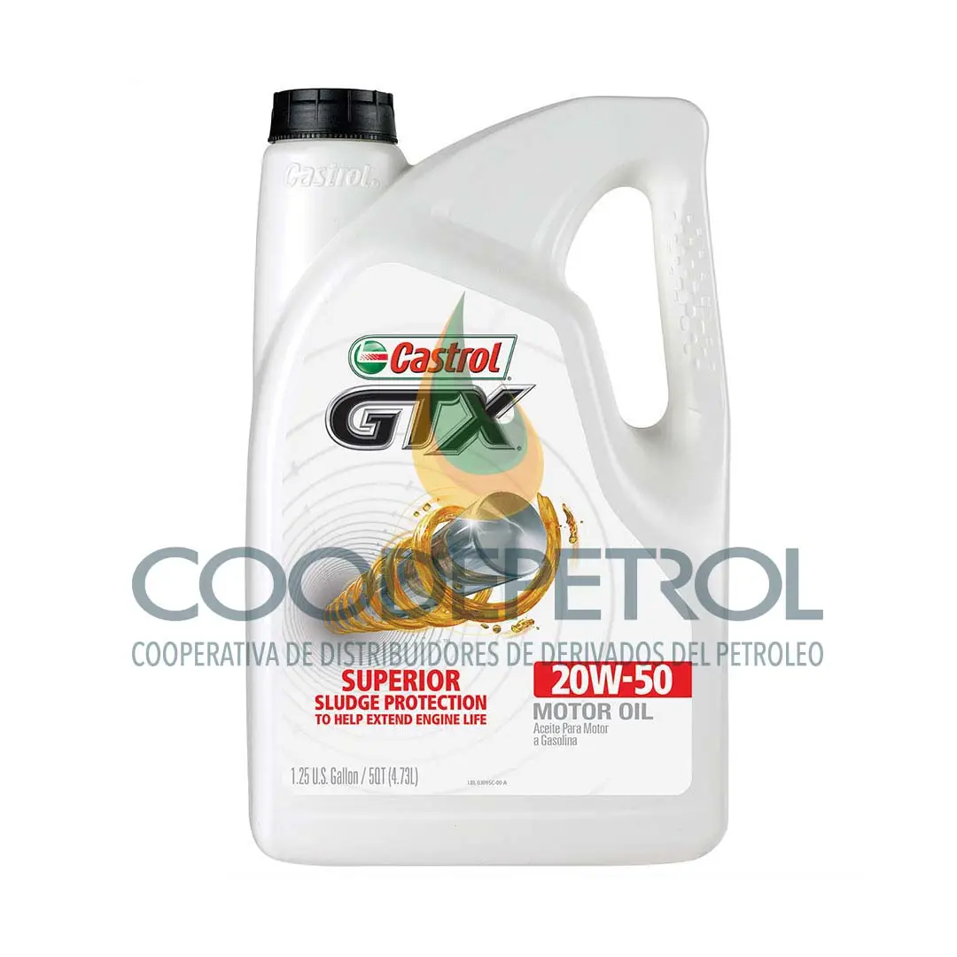 CASTROL GTX 20W50 CAJA 3 GAL 108814