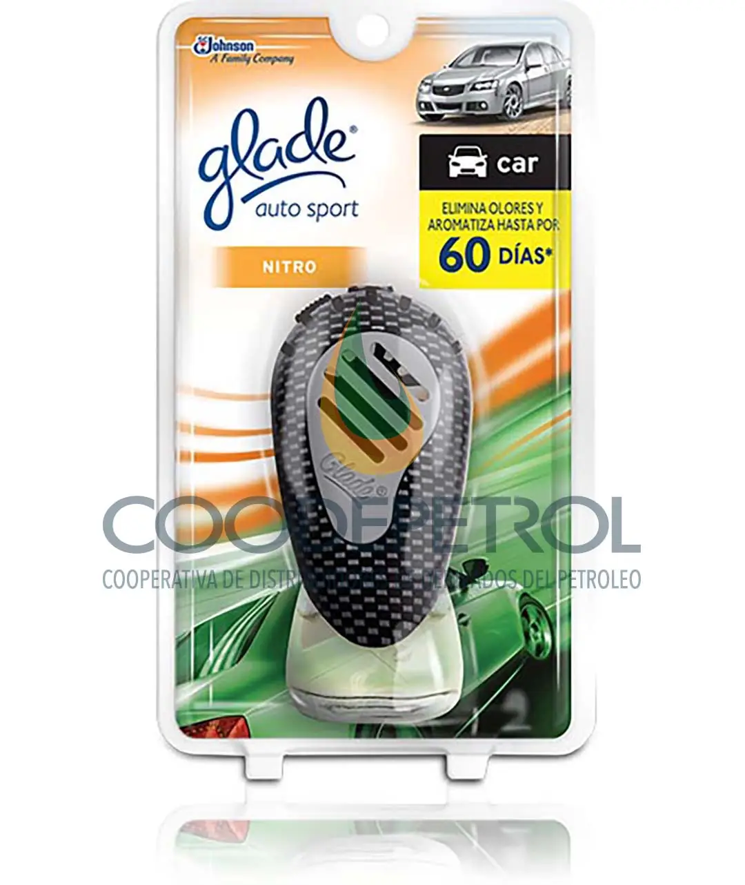 GLADE AUTO SPORT NITRO APARATO  7 ML UNID  102702