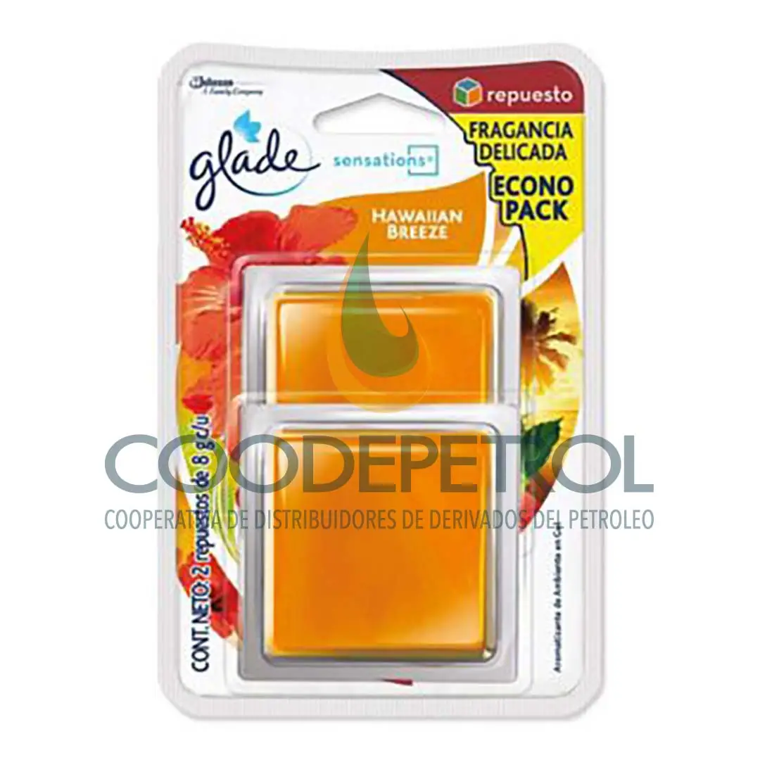 GLADE SENSAT REP HAWAI BREZE  8GR 2 UNID  102103