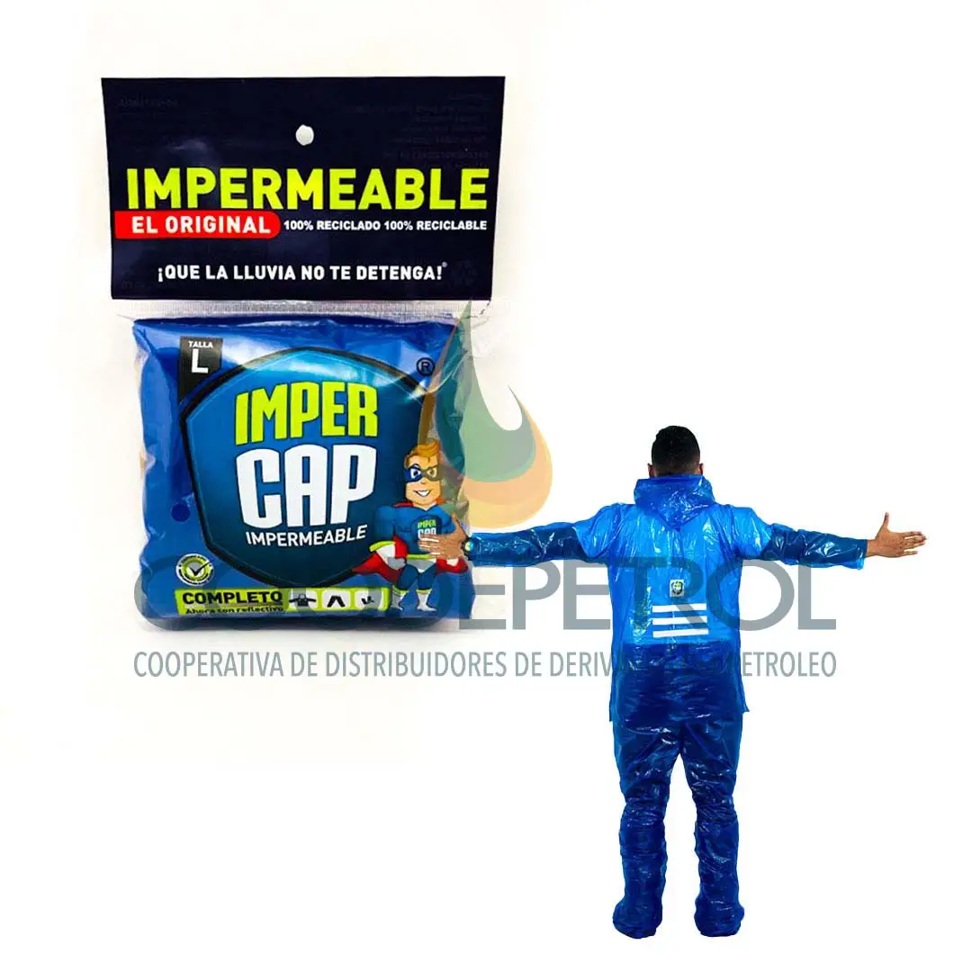 IMPERMEABLE PLASTICO IMPERCAP TRADICIONAL SURTIDO UNID