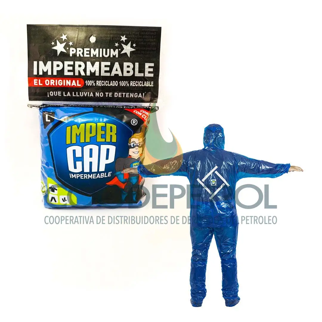 IMPERMEABLE PLASTICO IMPERCAP PREMIUM SURTIDO UNID