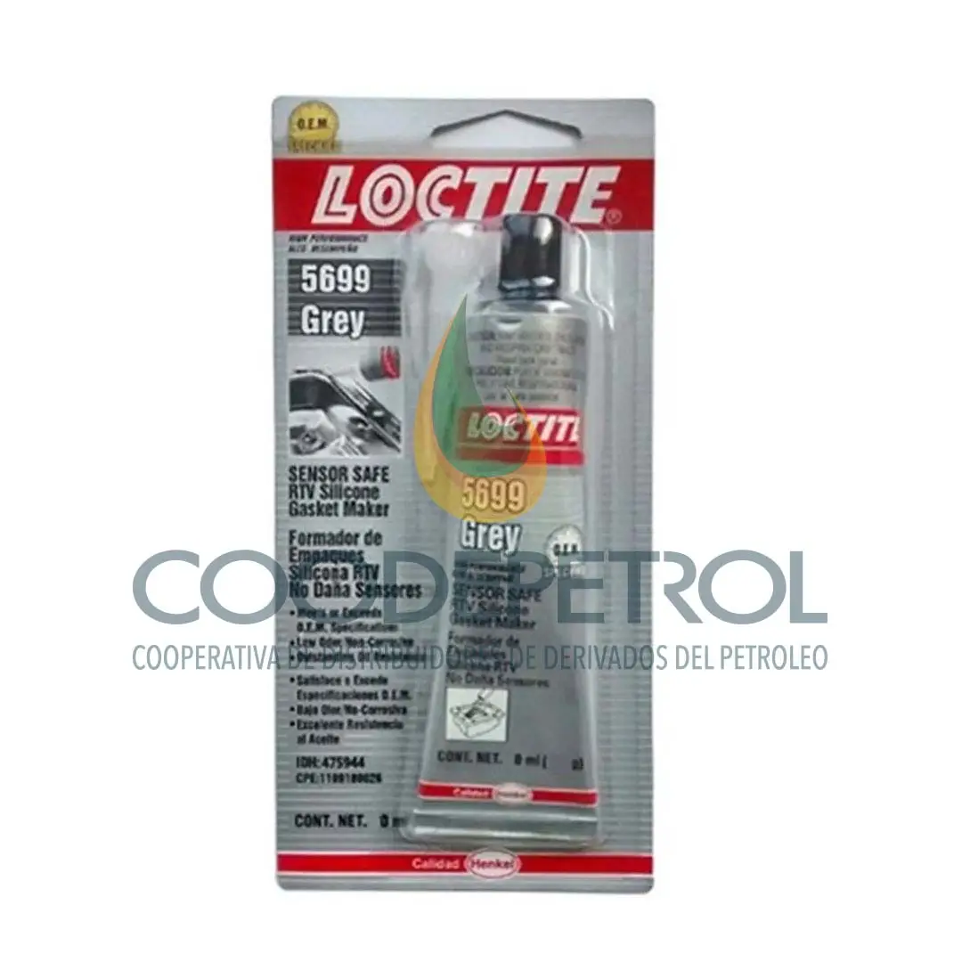 LOCTITE SILICONA RTV ULTRA GREY 50 ML UNID   522436