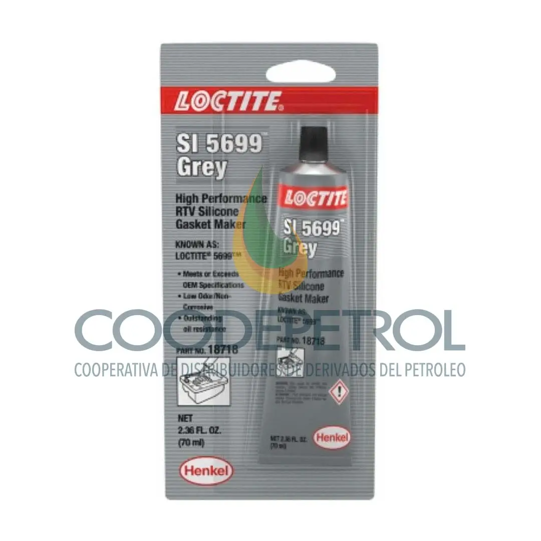 LOCTITE SILICONA LOCTITE RTV ULTRA GREY 70 ML UNID  475944