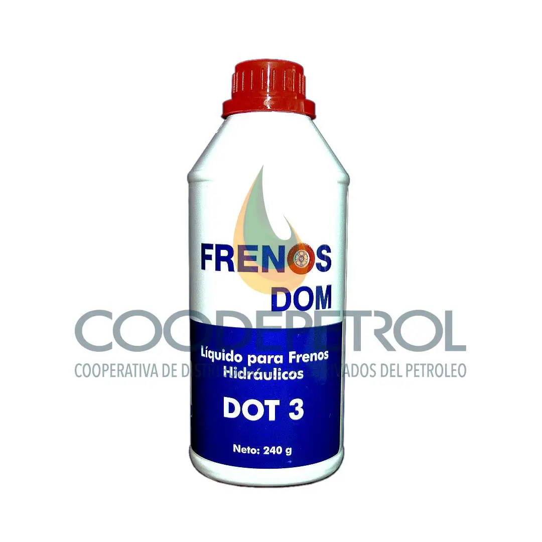 DOM LIQUIDO DE FRENOS DOT-3 CAJA 24 PINTAS 240CC K4260