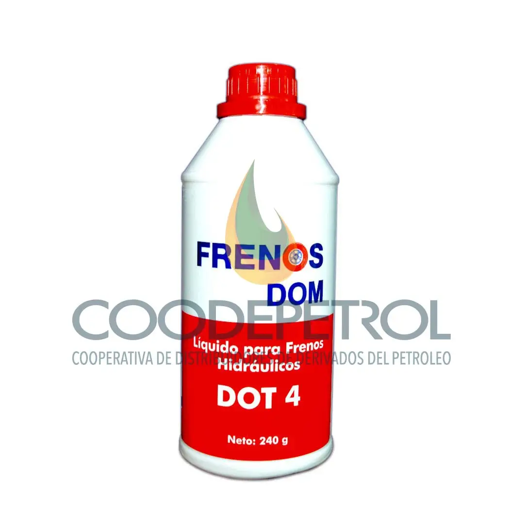 DOM LIQUIDO DE FRENOS DOT-4 CAJA 24 PINTAS  240CC K4270