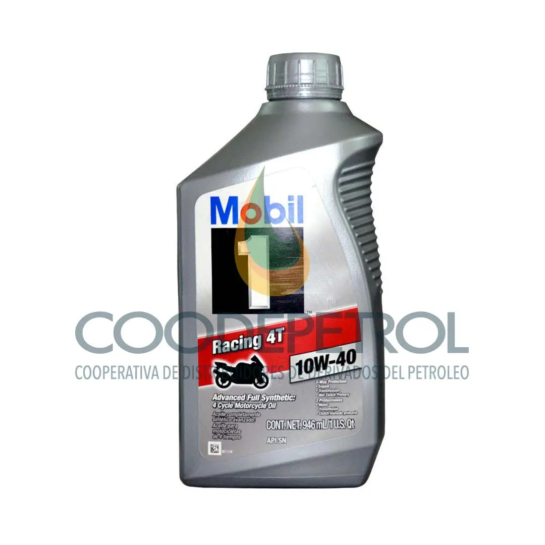 MOBIL 1 RACING 4T 10W40 CAJA 6 QT  122495/ 600316