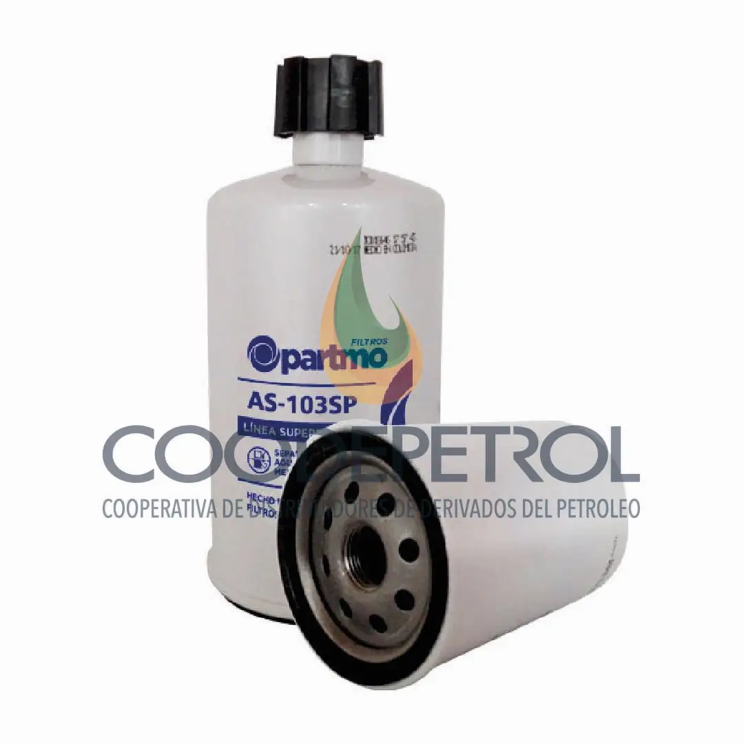 FILTRO AS-103SP COMBUSTIBLE SEPARADOR CON DRENAJE PARA CAMIO
