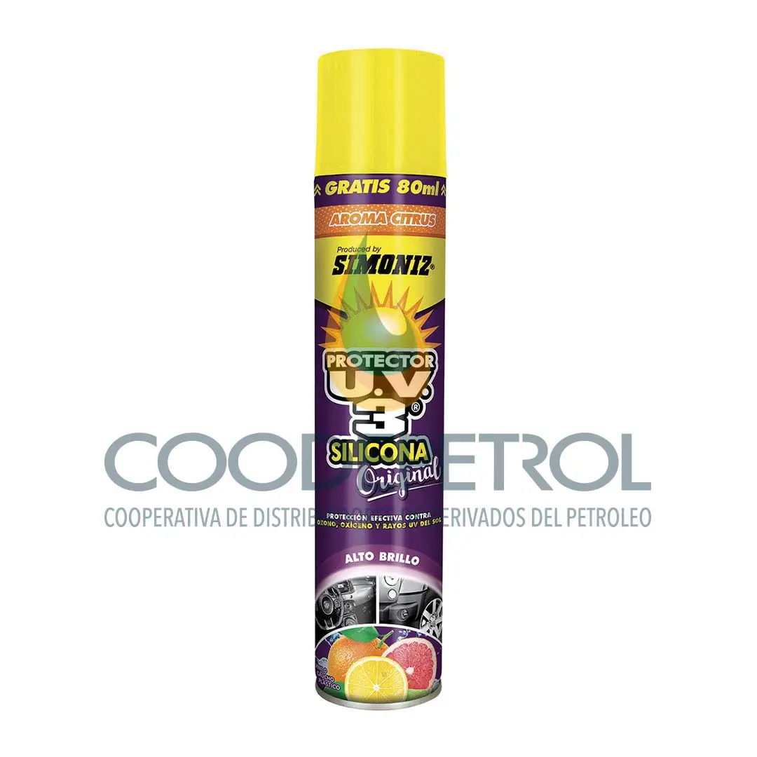 SILICONA UV3 AEROSOL CITRUS 400 ML UNID  103378/ML3080CT