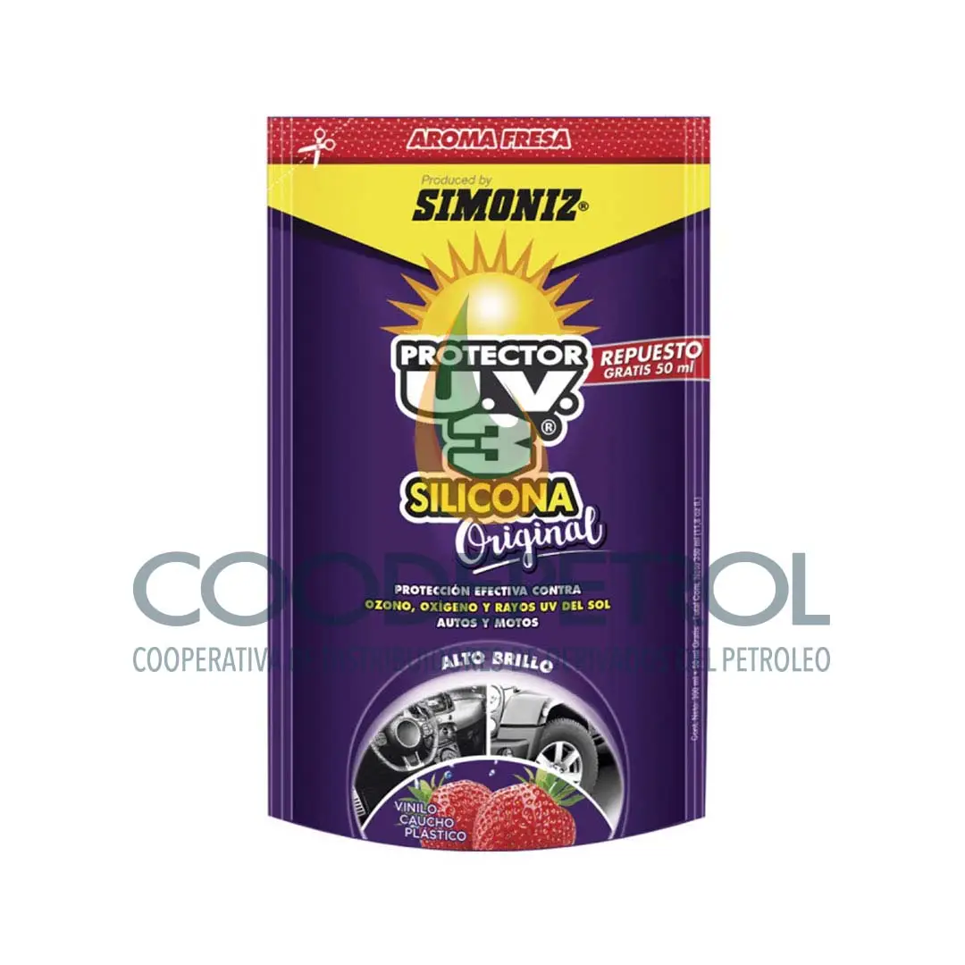 SILICONA UV3  D.PACK 300 /50 ML FRESA UNID   SIM-204296