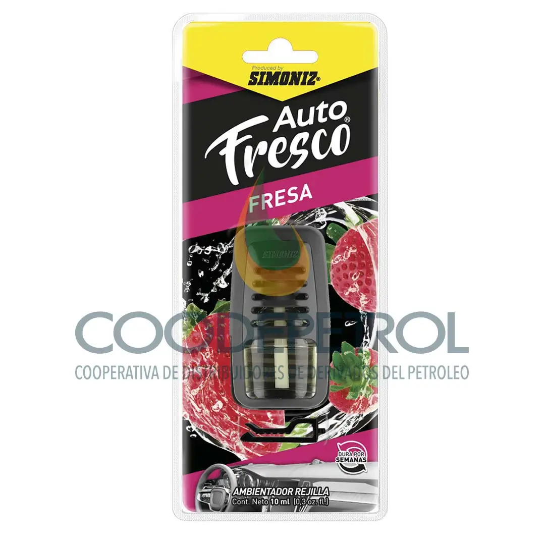 AMB AUTO FRESCO REJILLLA FRESA 10 ML UNID  204311