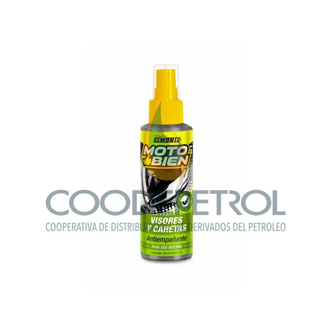 MOTO BIEN ANTIEMPA?ANTE VISORES CARETAS MOTO 120 ML UNID  203685