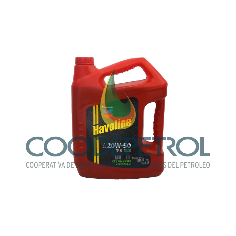 CHEVRON HAVOLINE SUPER 20W50 SL CAJA 3 GAL  G0416