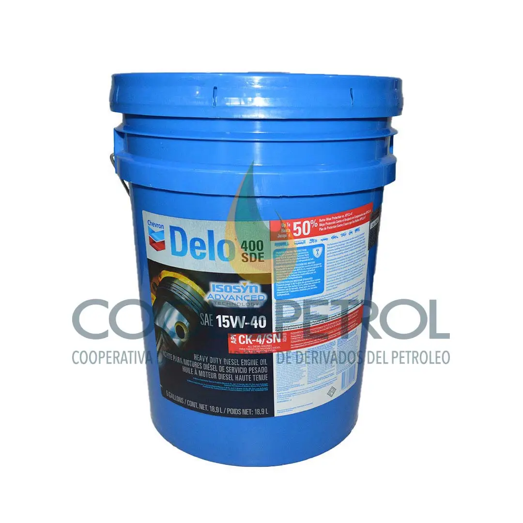 CHEVRON DELO 400 SDE 15W-40 CK-4 5 QUINTO  D0322