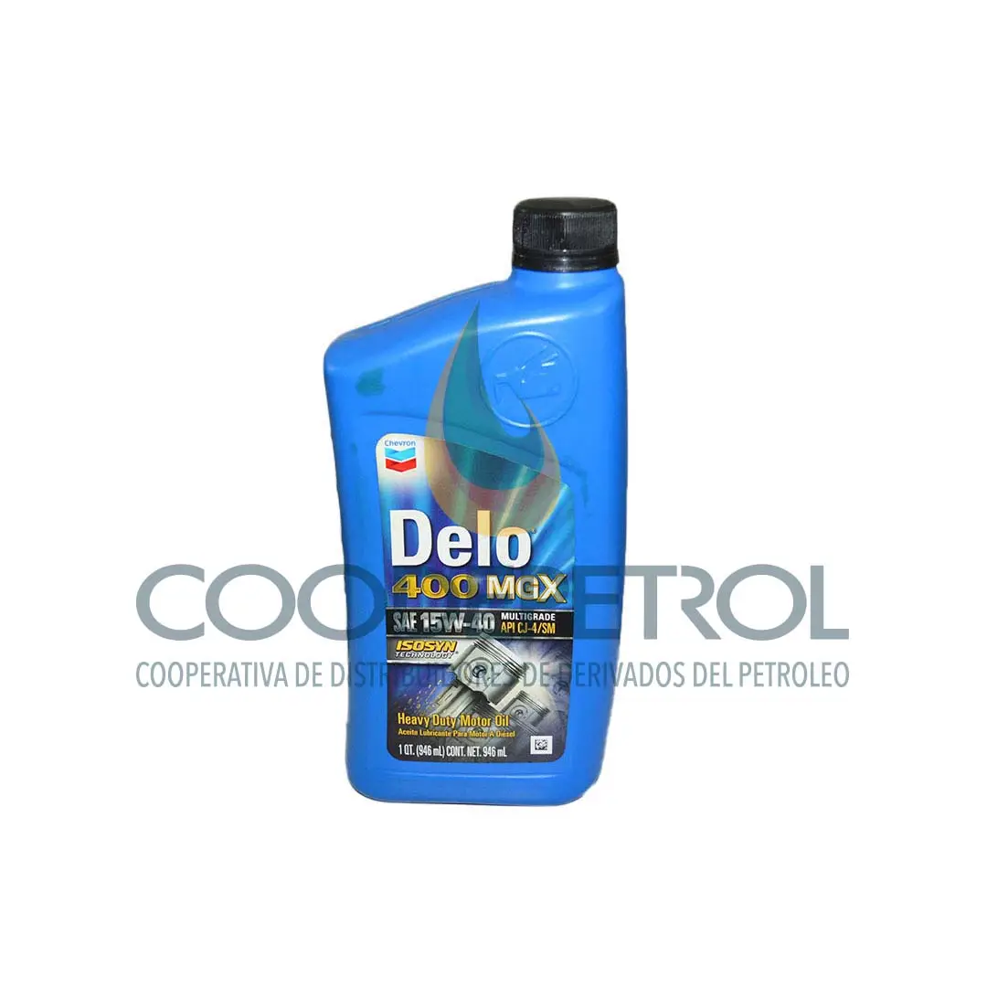 CHEVRON DELO 400 MGX SAE 15W40 CAJA 12 QT  D0521 ultima unidad